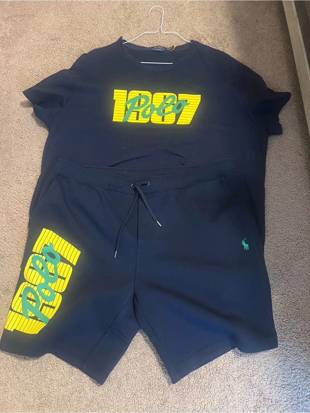 Polo Ralph Lauren shorts and t shirt sz xx large and x large